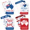 Big Dot of Happiness Australia Day - 4 G’Day Mate Aussie Party Games - 10 Cards Each - Gamerific Bundle